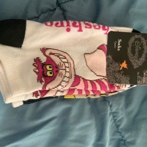 Alice in Wonderland 5 pair socks (New)